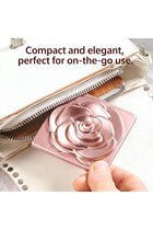 Rose Folding Compact Mirror, 1X/3X Magnifying Pink