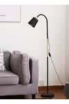 Archiology Arc Floor Lamp With Lamp Shade LED Bulb Black