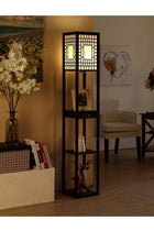Nordic Modern Bedroom linen cover Standing Floor vertical lamp With 9W bulb