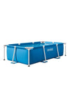 2.2m x 1.5m x 0.6m Rectangular Metal Frame Above Ground Swimming Pool – Durable Steel Construction for Backyard Family Fun