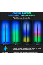 Remote Control LED Light Corner Lamp ABS 20 Watt ABS Multicolour 132cm