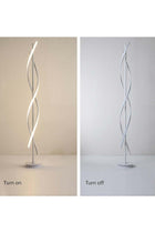 Creative Spiral LED DNA Floor Lamp White