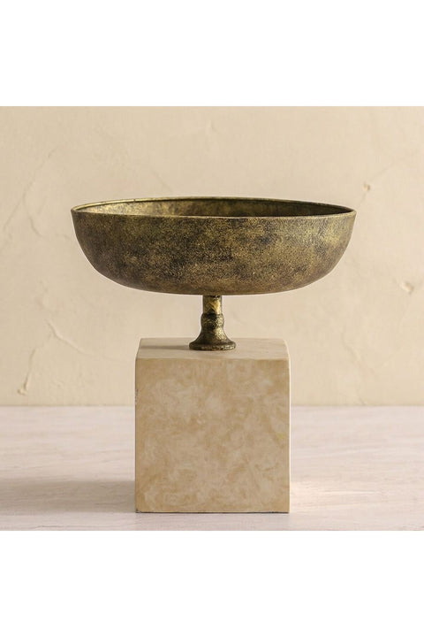 Mirabella Metal Bowl 30.5X30.5X31.2 cm -Gold
