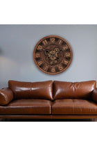 Sansa PP Gear Bare Wall Clock Brown 40x40x7