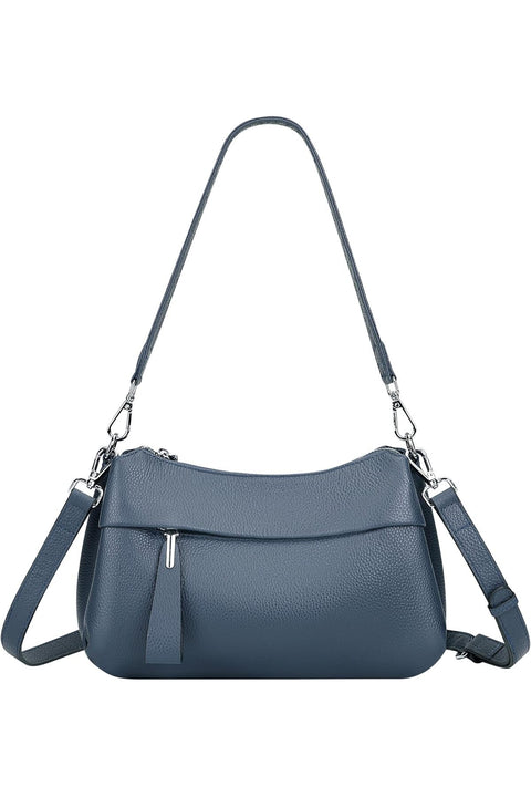 Over Earth Leather Handbags for Women Small Hobo Shoulder Bag Ladies Crossbody Purse