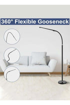 Floor Lamp, LED Dimmable Gooseneck Standing Reading Light,USB Charge,Touch Control