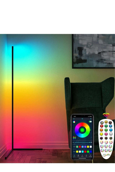 Corner Floor Lamp, RGB Color Changing Corner Lamp