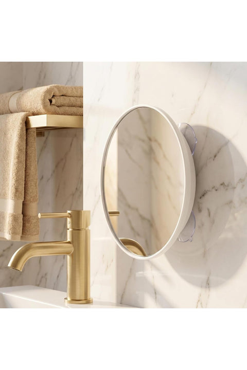 Suction Cup Bathroom Makeup Mirror 10X Magnifying Cosmetic Mirror Wall Mount Compact Design Ideal for Travel and Home Use Makeup Vanity