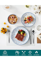 Selene 12-Piece Dinnerware Set for 4 People, Pastel Porcelain Tableware Set