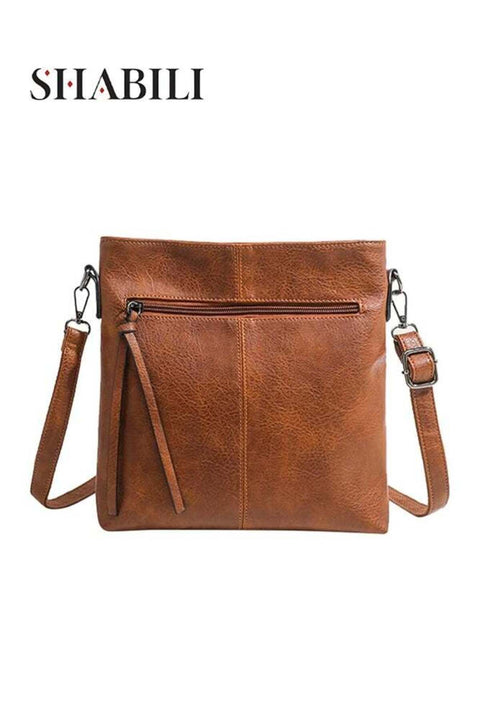 Women’s Retro Large Capacity Shoulder Bag, Ladies PU Handbag Carry Bag for Daily Commuting and Travel