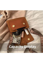 Women's Versatile PU leather Shoulder Bag, Ladies Retro Fashion Crossbody Bag Sling Bag Side Bag