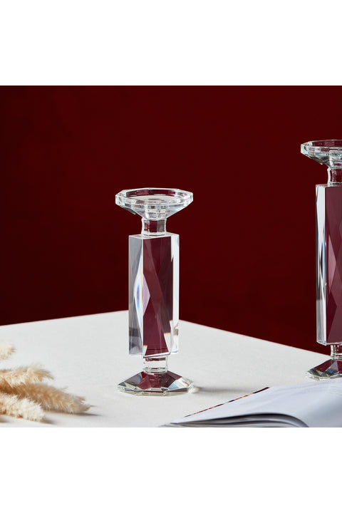 Arienne Pillar Candleholder Color: Clear Size Medium