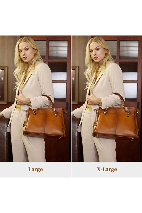 Women Genuine Leather Purses and Handbags Satchel Tote Shoulder Bag