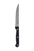 6-Piece Steak Knife Set Black/Silver 11cm