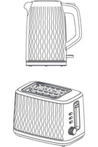 BLACK+DECKER 1.7L Kettle & 7-Level Browning Control Toaster - Ideal for Hot Beverages, Soups, Cookin