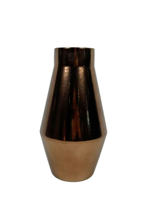 Mirabella Ceramic Vase 12.5X12.5X23 cm -Gold
