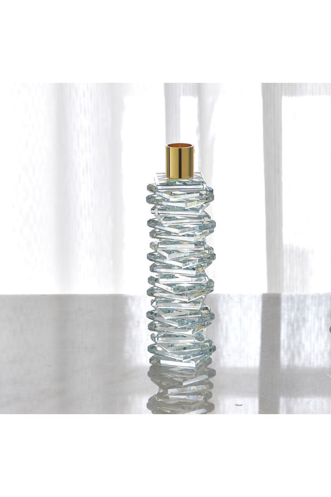 Crust Taper Candleholder Color: Clear Size Small
