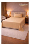 2‑Piece Striped Microfiber Flat Bed Sheet Set Single 160x220cm – Soft Breathable Flat Sheet