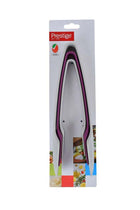 3-Piece Plastic Tongs Grey/Purple