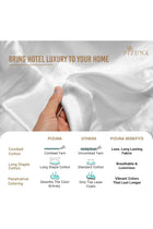 Luxury 100% Cotton Double Duvet Cover Set 200x200 cm White, 800 Thread Count Comfy Breathable Long Staple Cotton Sateen Weave Duvet Cover Set with 2 Pillowcases (White Bedding Set)