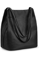 Women Soft Genuine Leather Totes Hobo Shoulder Bag Purses Handbags with Top Magnetic Snap Closure