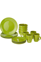Stoneware Dinner Set, Green, Op-St-16-Agreen, 16 Pieces