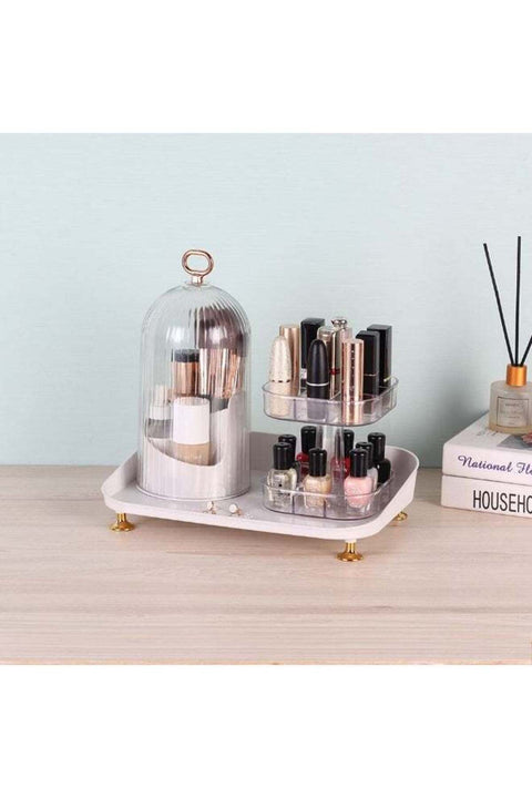 Velora Dresser Organizer Stand Set Clear Makeup Storage Rack 28x18.5x27cm