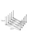 Stainless Steel Dish Display Bracket Dish Plate Drying Rack Steamer Rack Retractable Dish Drying Rack, Multi-Functional Plates Cup Bowl Pot Pan Lid Storage Holder Organizer for Kitchen Counter