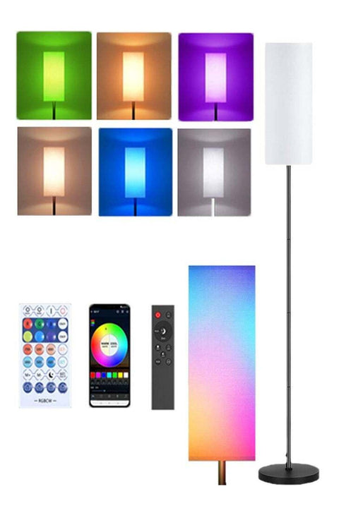 Floor Lamp Temperature Modern LED Standing Lamp Linen Lampshade Elegant High Light Stepless Dimming Floor Lamp
