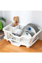 Dish Drying Rack with Drainboard - Expandable, Space Saving - Polypropylene - Dish Rack for Kitchen Counter - Dish Drainers with Spout - Kitchen Sink Organizer