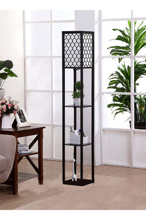 Nordic Modern Bedroom linen cover Standing Floor vertical lamp 9W Remote controllable with USB