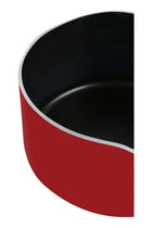 Classique Aluminium 14 CM Milk Pan, Non Stick Surface, Comfortable Grip Handle- Red