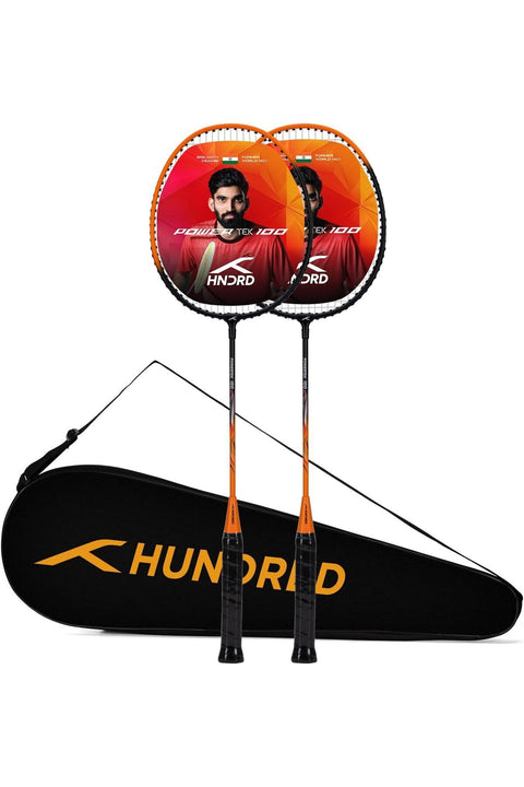 POWERTEK 100 (Set of 2) Badminton Racket with Full Cover