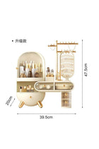 Dressing Table Cosmetics Storage Box Jewelry Dustproof Drawer Home Skincare Storage Box with Mirror Multifunctional Storage