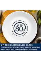 Vitrelle Glass Dinnerware, 12pc Set, Corning White