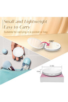 Portable LED Lighted Compact Mirror with 1X/3X Magnification – Rechargeable Mini Makeup Mirror with USB Cable, Ideal for Travel, Purses, Pockets, and Gifts (White)