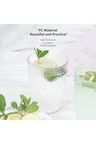 Unbreakable Plastic Drinking Glasses Set of 4, 350ml Reusable Tumblers, Colorful, BPA-Free, Dishwasher Safe, Water Juice Cups, Ideal for Gifts