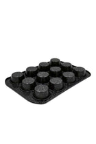Granite Deep Muffin Tray | Non-Stick 12-Cup Muffin Pans Tin - Carbon Steel Baking Tray for Cupcakes PR48754