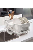 Dish Drying Rack with Drainboard - Expandable, Space Saving - Polypropylene - Dish Rack for Kitchen Counter - Dish Drainers with Spout - Kitchen Sink Organizer
