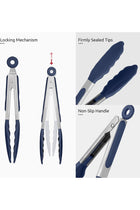BPA Free Kitchen Tong: 315℃ Heat Resistant 18cm Silicone Cooking Tongue, Small Utensil