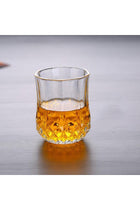 Diamond Glassware Set of 6, Premium Crystal Tumbler - 7oz Classic Tumblers for Beverages - Gift for Men, Dads, and Collectors