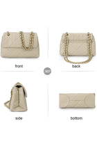 Quilted Crossbody Purses for Women Small Ladies Shoulder Bags with Chain Trendy Clutch Purse Cute Designer Bag