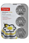 Bakemaster 2 Flower Cakelette Pan Grey 34.6 x 26.2 x 4.5cm