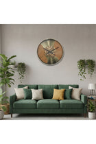 New In Lumet Gear Clock 55 X 8.5 X 55 Cm-Gold