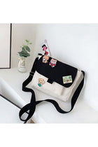 Girls' Cute Shoulder Bag, Crossbody Bag Sling Bag Side Bag Carry Bag with Badge Charm for Students