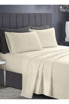 3 Piece Fitted Bedsheet Set Twin Size|Beige Colour |1 Fittedsheet - 120x200+20 cm, 2 Pillowcases - 50x75 cm