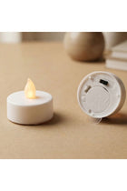 New In Led Candle Set Of- 6 3.8X3.5Cm White