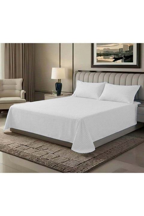 3‑Piece Premium Microfiber Bed Sheet Set – Single Size Flat Sheet (180x240 cm) with 2 Pillowcases