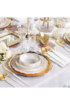 VANVRO Matte White Gold Silverware Set, 20-Piece Stainless Steel Flatware Set, Satin Finish