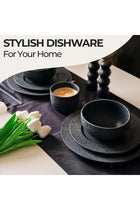 - 16-pc Dinnerware Set/Modern Ceramic Tableware/Dinnerware/Set for 4 Persons - Oasis Collection